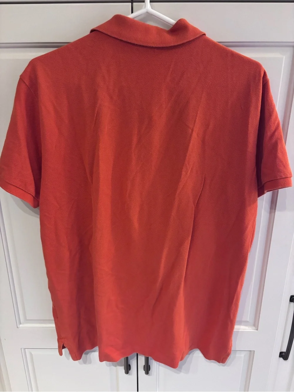 Polo by Ralph Lauren Mens Orange Classic Pique Polo Shirt lrg